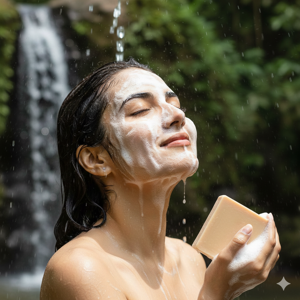 "handmade organic soap suitable for all skin types"