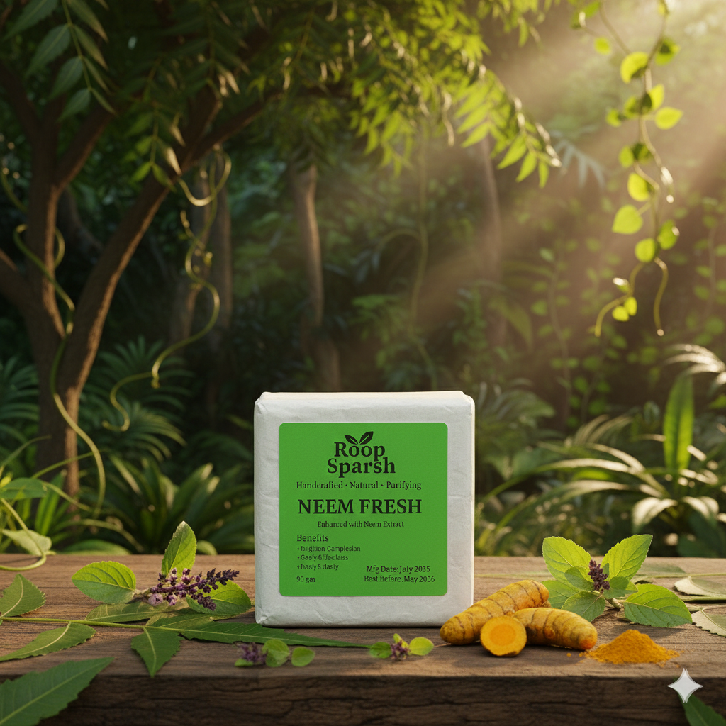 Ayurvedic chemical free soap made with natural herbs