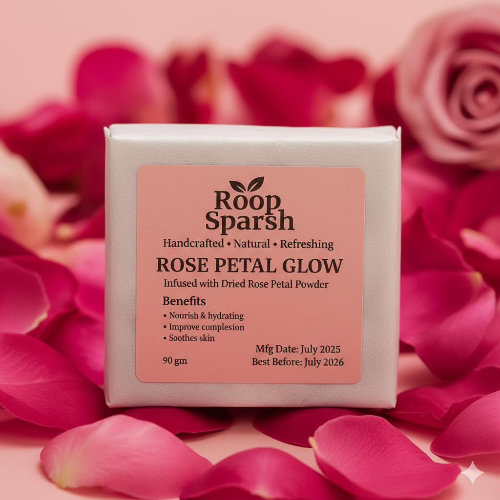 handmade rose soap made with natural rose extract
